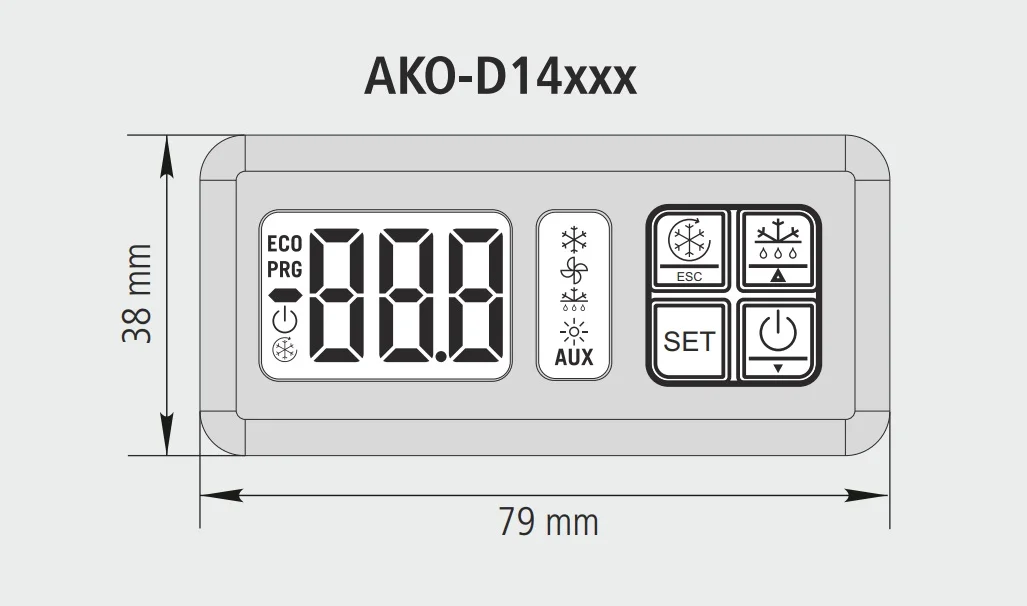 ako d14123 dimensiones