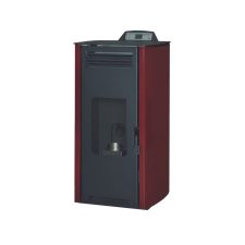Estufa de pellet GreenHeiss Rosa Air Classic 7 burdeos 6,5kW