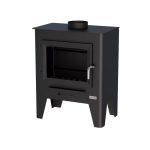 Estufa de leña GreenHeiss EST 200 negro 9,2kW sin turbina