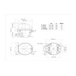 Compresor Embraco EMY3115Z de baja Temperatura - Imagen 2