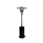 Estufa de gas exterior negra Mercasol MT01554 Negro 13kW con ruedas