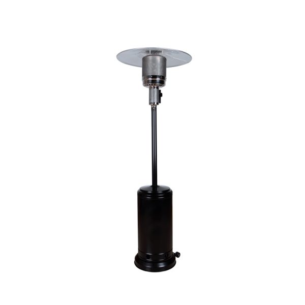 Estufa de gas exterior negra Mercasol MT01554 Negro 13kW con ruedas