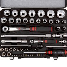 Surtido de llaves de vaso de 56 piezas Würth 1/4 pulgadas + 1/2 pulgadas