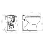 Inodoro compacto con triturador SFA Sanicompact Pro - Imagen 3