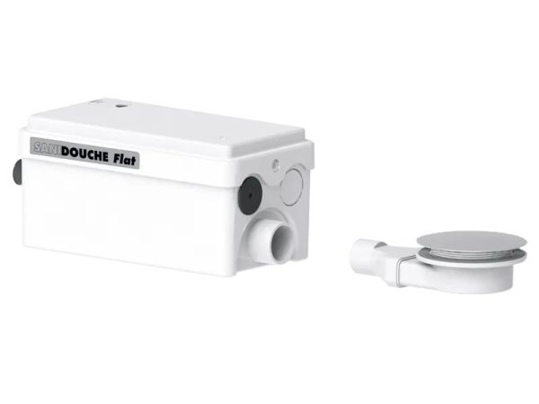 Bomba de evacuación SFA Sanishower Flat – Solución compacta con sifón extraplano para duchas modernas