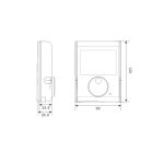 Termostato ambiente inalámbrico Siemens RDJ100RF/SET - Imagen 3