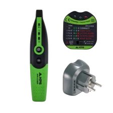 Comprobador de enchufes y localizador de protecciones KPS-CC820